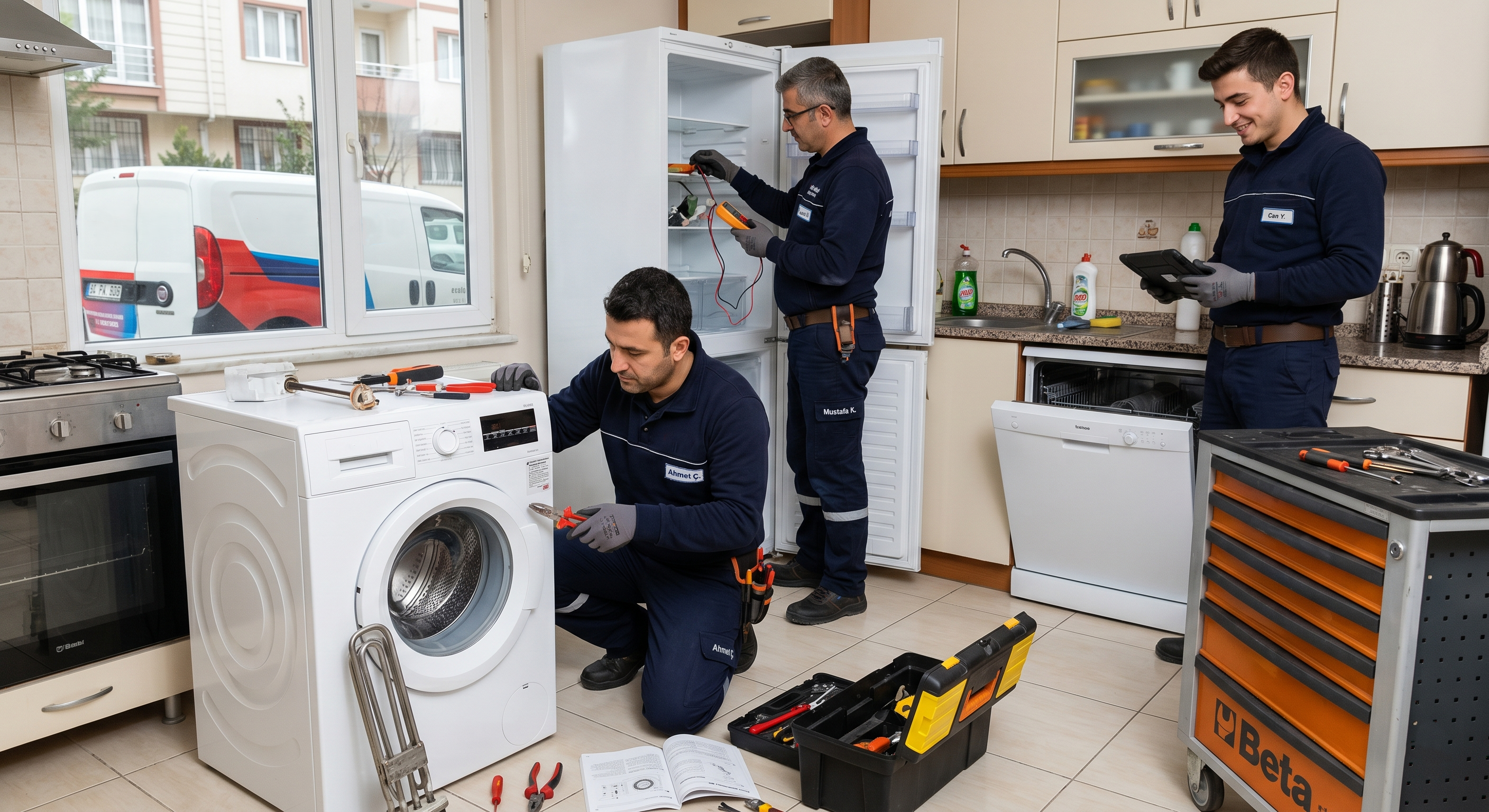 Ev aletleri teknik servis - buzdolabı, çamaşır makinesi, kombi tamiri İstanbul